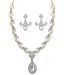 Dg Jewels 24k Gold Plated Dazzling Others Necklace Set