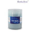 Illuminations Blue Glass Candle
