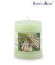 Illuminations Green Pillar Candle