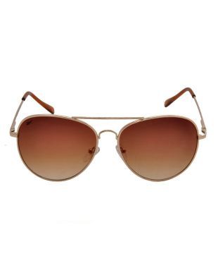 Reebok Stylish Gold Aviator Sunglasses