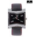 Calvino Black Butterfly Design Watch