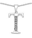 Johareez Cubic Alphabet Letter T Pendant