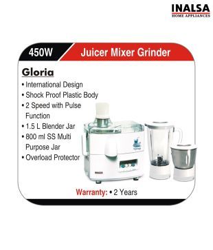 Inalsa Juicer Mixer Grinder Gloria