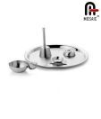 Mosaic Stainless Steel Pooja Thali Set