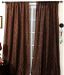 Deco Window Elegant Block Print Brown Door Curtain