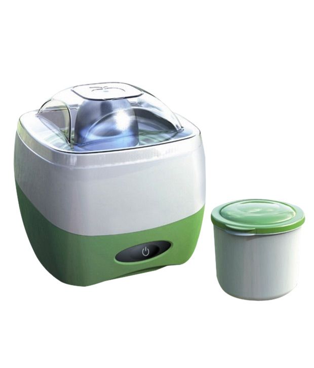 green and white yogurt maker