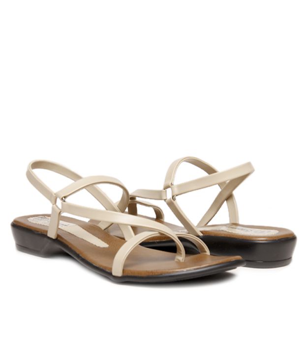 Affordable Cream Flat Sandals - Buy Women's Sandals @ Best Price ...