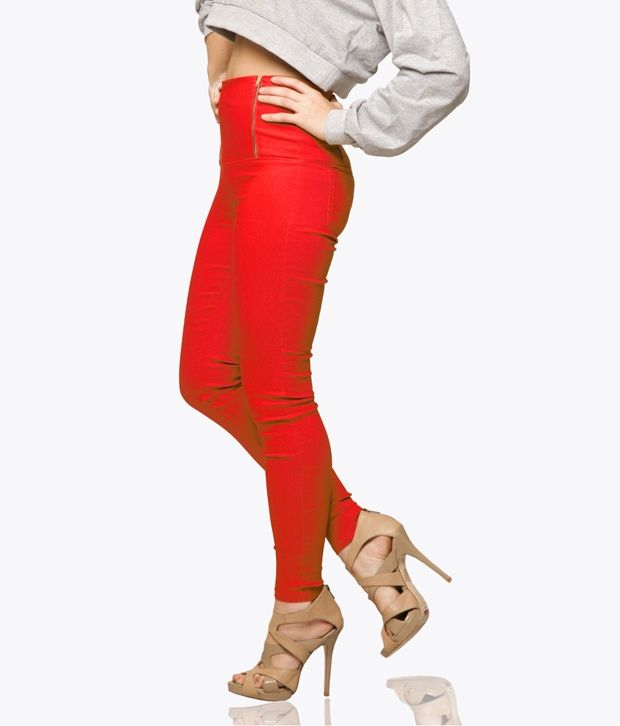 red jeggings online