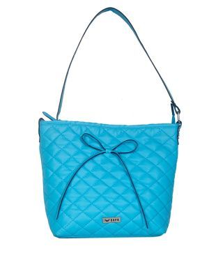 Bern Quilted Turquoise Blue Shoulder Bag