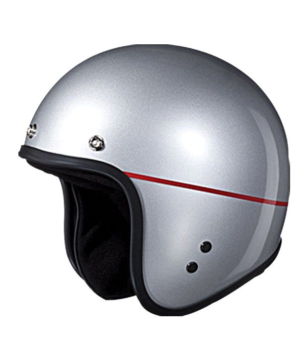 Studds Open Face Helmet Jetstar (Silver Grey) Buy Studds Open
