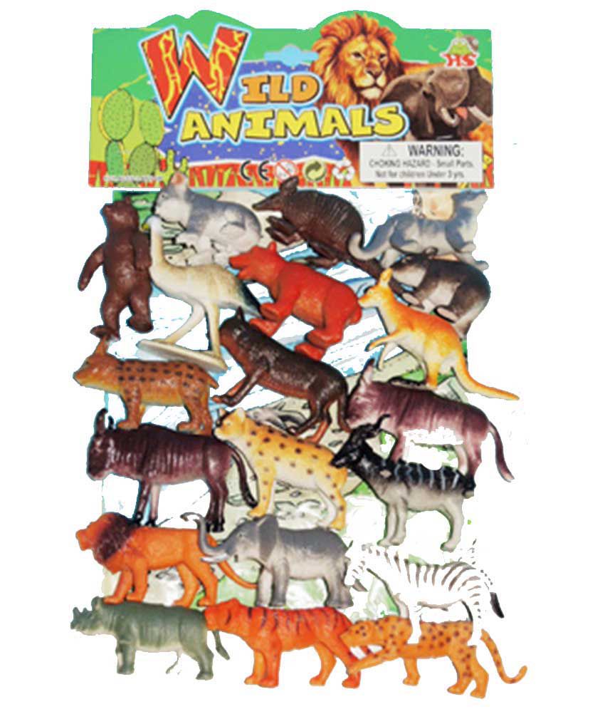 Plastic wild animal toys