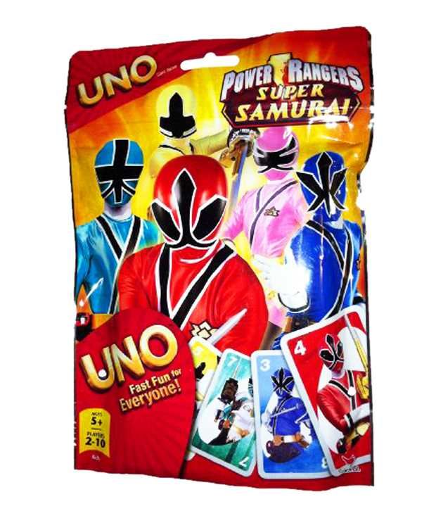 Mattel Power Rangers Super Samurai - UNO Card Game ...