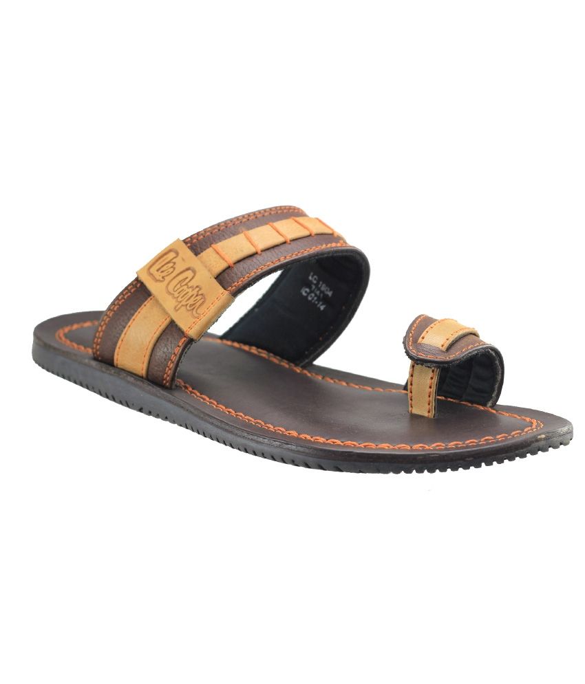 lee cooper flip flops mens