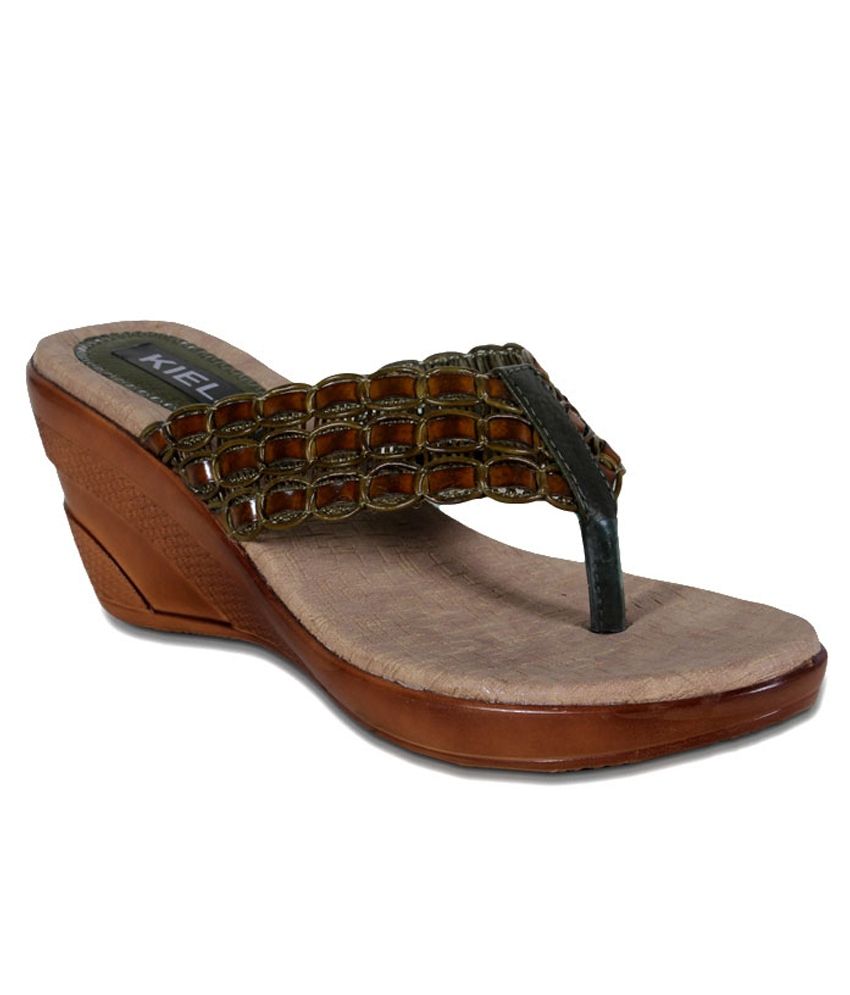 brown slip on heels