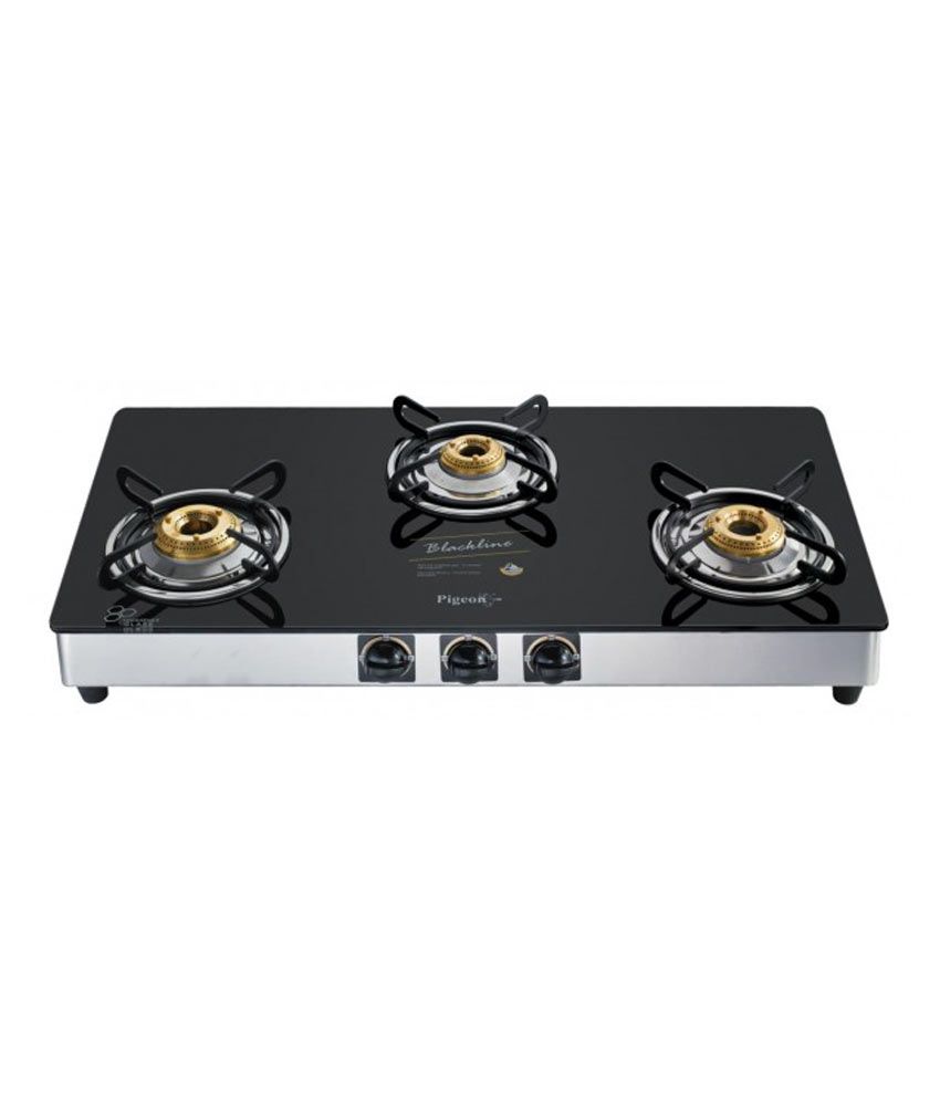 32 Off On Pigeon Gas Stove Blackline 3 Burner Square Manual On