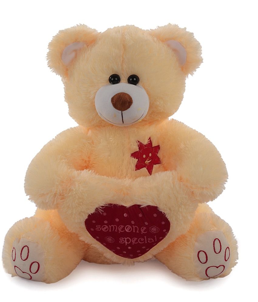 peach color teddy bear