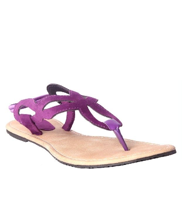 lavender sandals flat