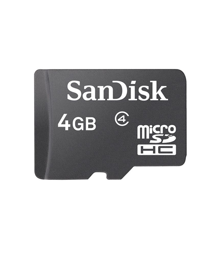 Sandisk Microsdhc Card 4gb, Class 4 Memory Card- Buy Sandisk Microsdhc 