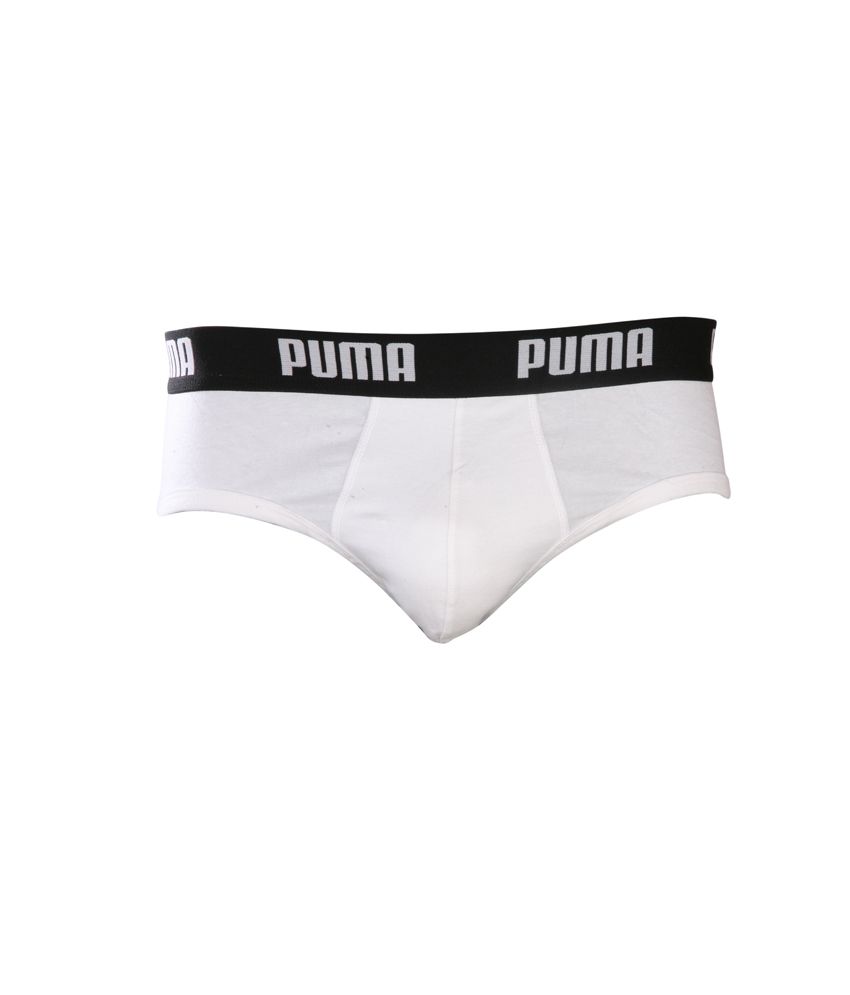 Puma Puma White Cotton Briefs