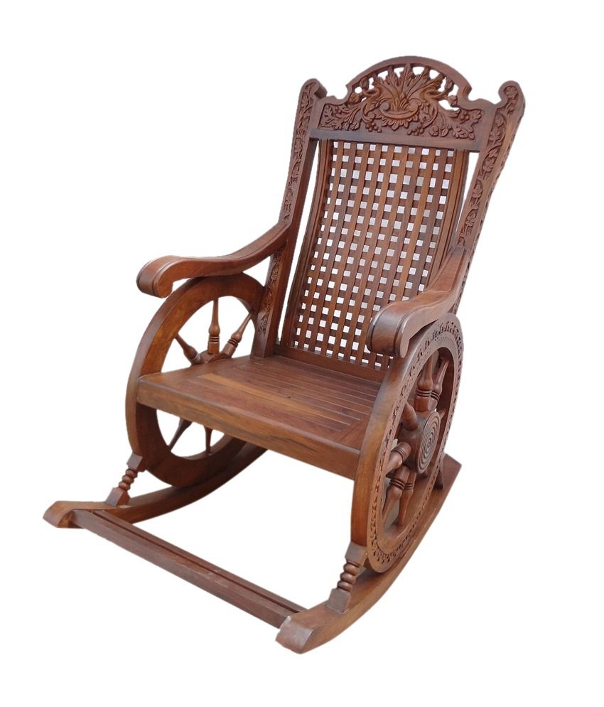 Sheesham Wood Chariot Rocking Chair: Buy Online at Best Price in India 