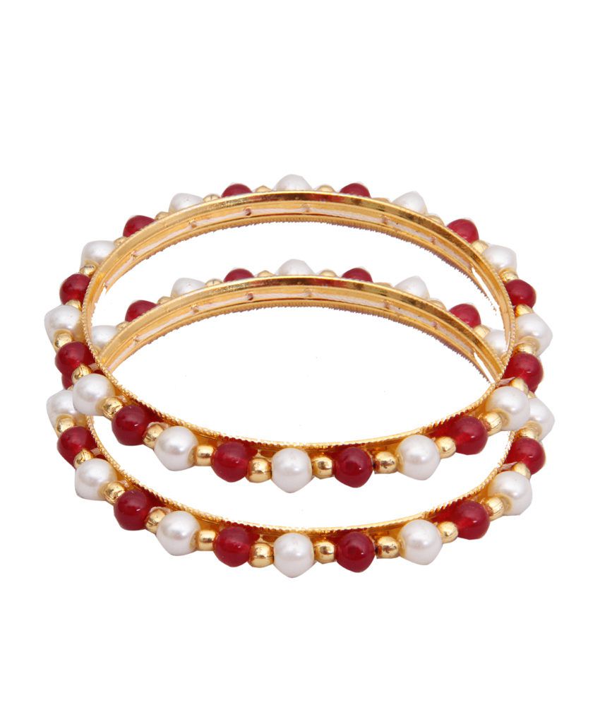 Classique Designer Jewellery Exquisite Circle Of Life Pearl Bangles ...