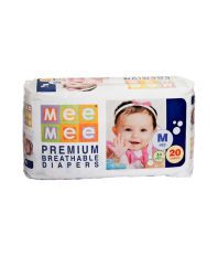 Mee Mee Premium Medium Size Diapers - 20 Pcs