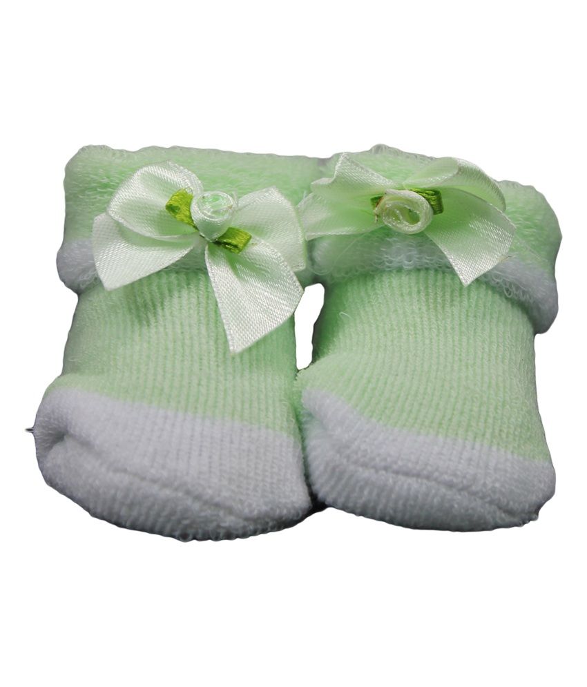green sock bootie