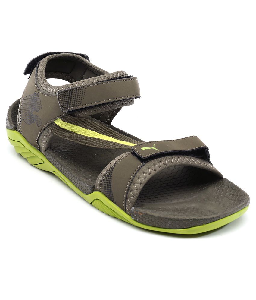 Puma Green Floater Sandals - Buy Puma Green Floater Sandals Online at ...