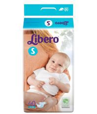 Libero Baby Dry Diapers S Size - 40 Pcs