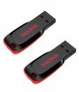 SanDisk Cruzer Blade 8 GB Pen Drives Black (Combo of 2)