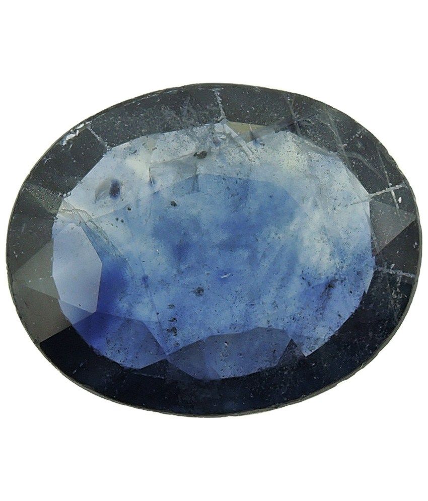 Rashi Ratan Pmkk Gems Faceted Blue Sapphire (neelam) Precious Gemstone