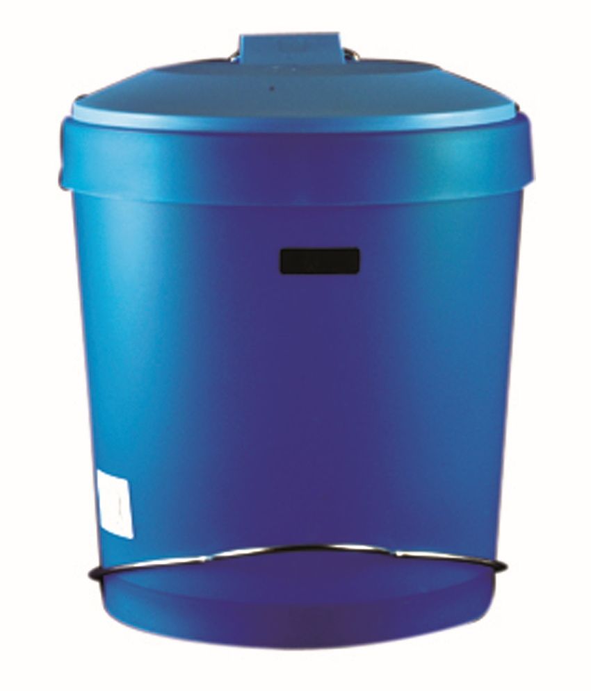 Superlock Blue Virgin Plastic Dustbin Buy Superlock Blue Virgin Plastic Dustbin Online at Low