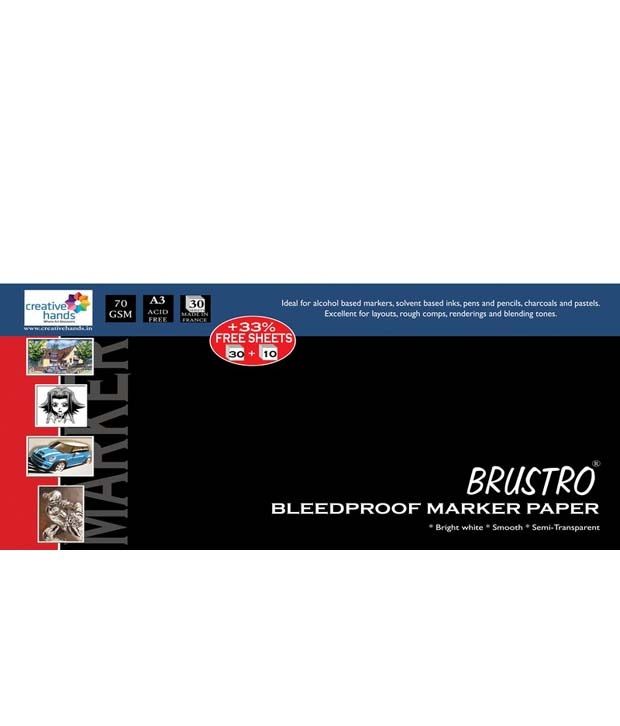 Brustro Bleed Proof Marker Papers A3 Buy Online At Best Price In