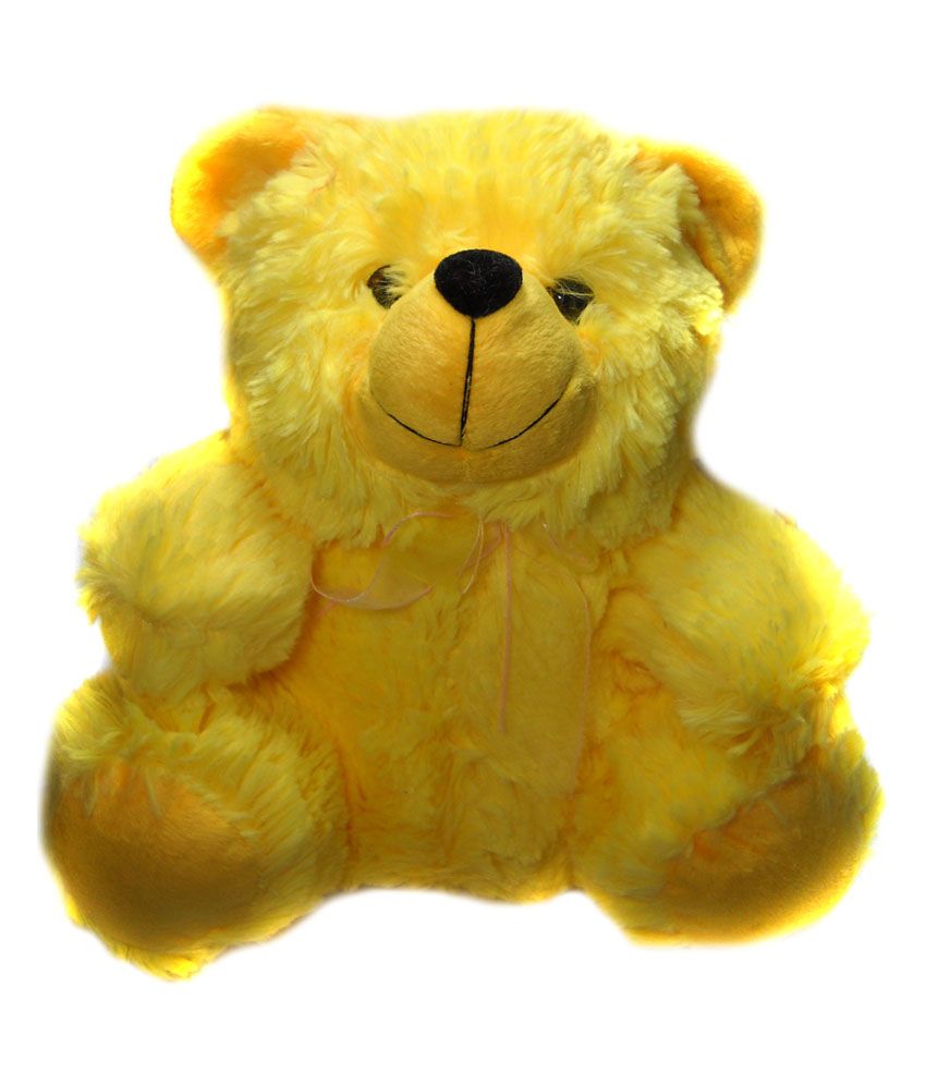 white and yellow teddy bear