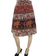 India Trendz Multicolour Printed Cotton Wrap Skirt