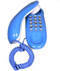 Talktel Blue Wall Mountable Corded Landline Phone