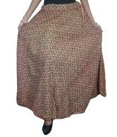 India Trendz Brown Printed Cotton Long Skirt