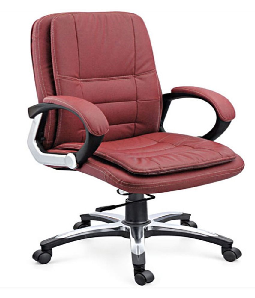 Arushi Maroon Solid Office Chair Buy Online at Best Price in India on