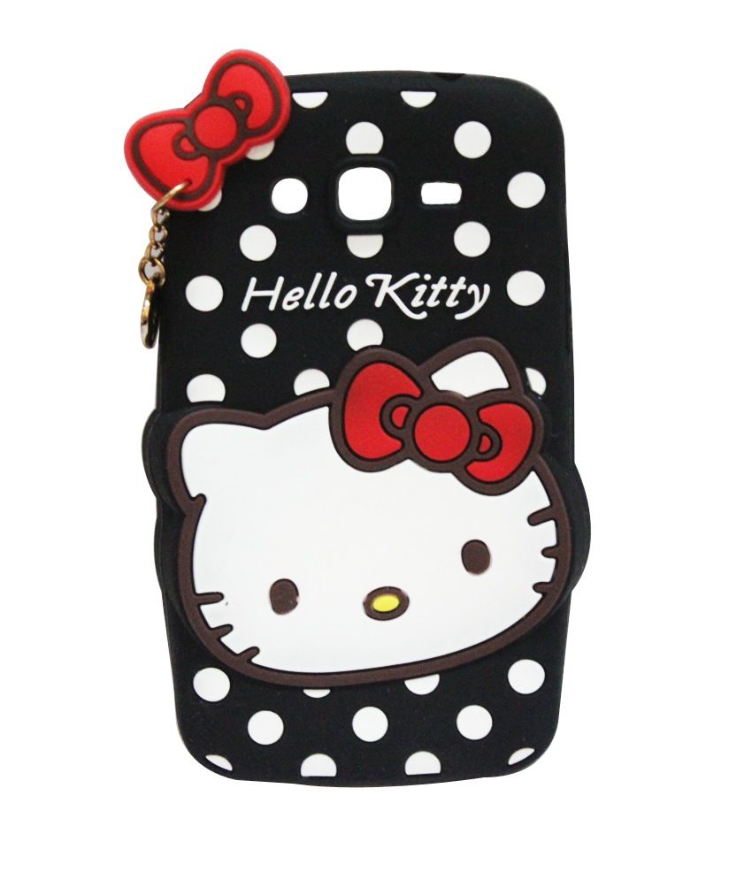 Go Crazzy Cute Hello Kitty Silicone With Pendant Back Case Cover For Samsung Galaxy Grand 2 ...