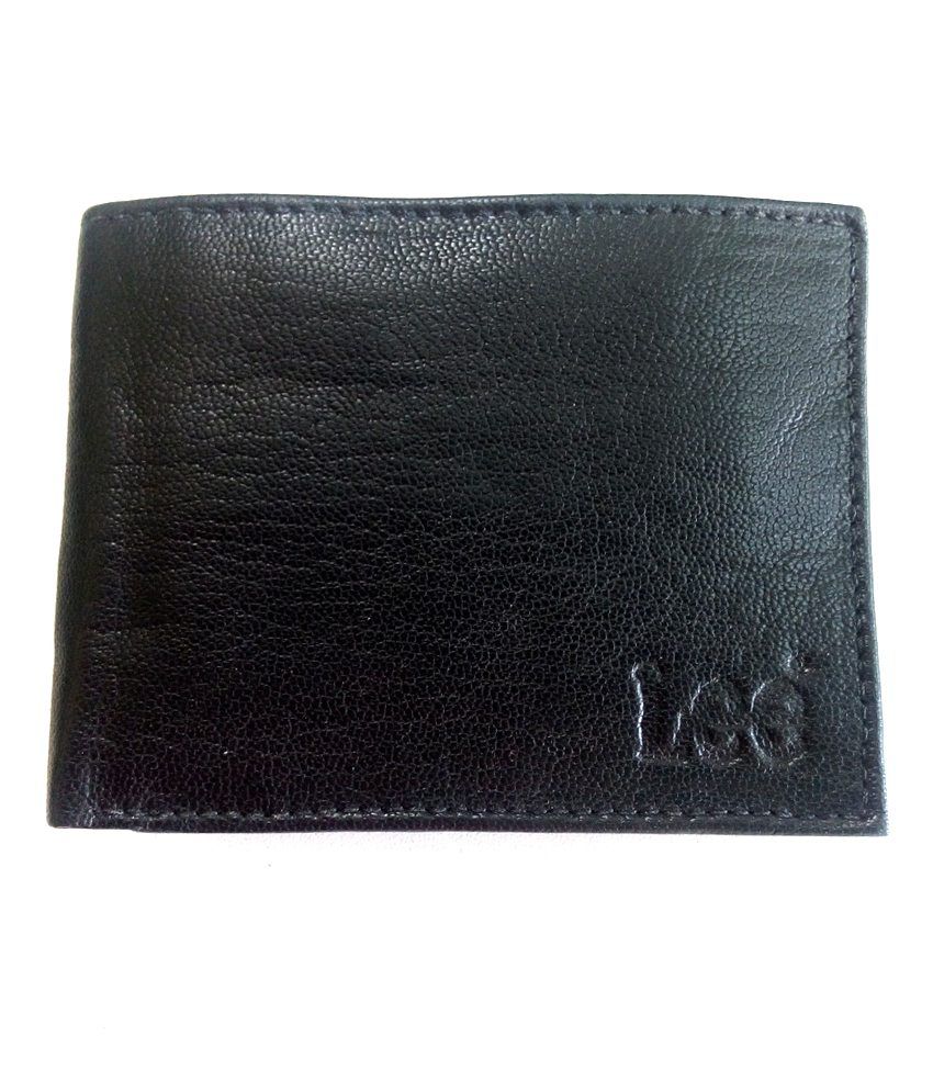 Lee Mens Black Leather Wallet: Buy Online at Low Price in India - Snapdeal