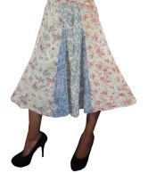 India Trendzs Multicolor Printed Georgette A-line Skirt