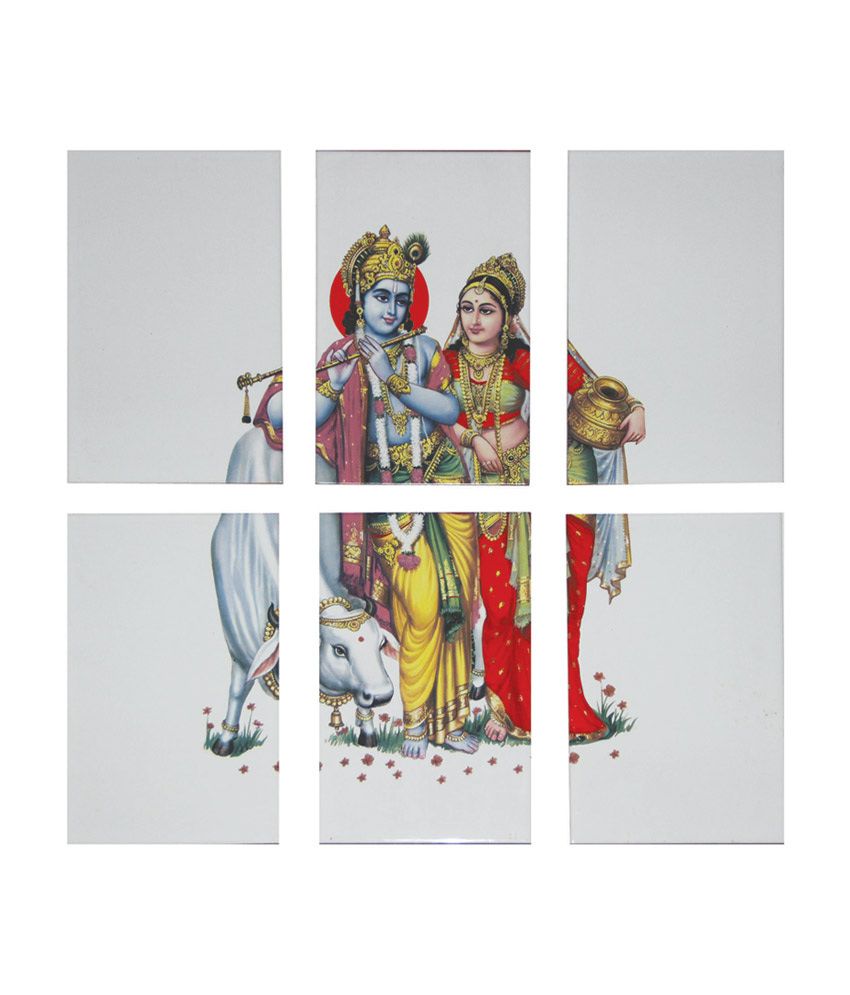 Buy Om Ceramics Radha Krishna Printed Tiles Online at Low Price in