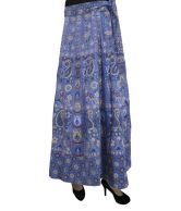 India Trendzs Purple Cotton Printed Long Skirt