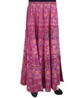 India Trendzs Pink Cotton Printed Long Skirt