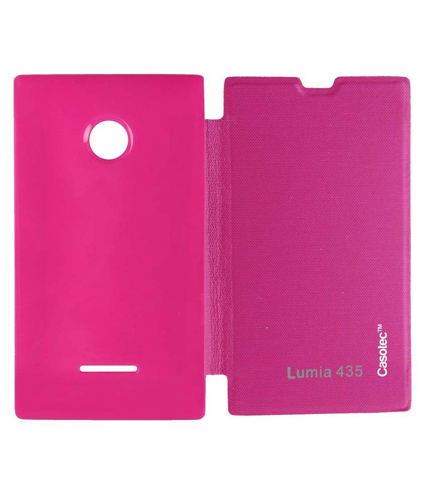 casotec premium flip cover for microsoft lumia 435 pink buy casotec premium flip casotec premium flip cover for microsoft lumia 435 pink buy casotec premium flip