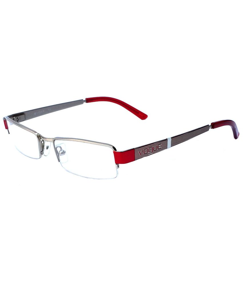 Vogue Designer Titanium Silver Crimson Metal Womens ...