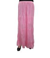 India Trendzs Pink Cotton Long Skirt