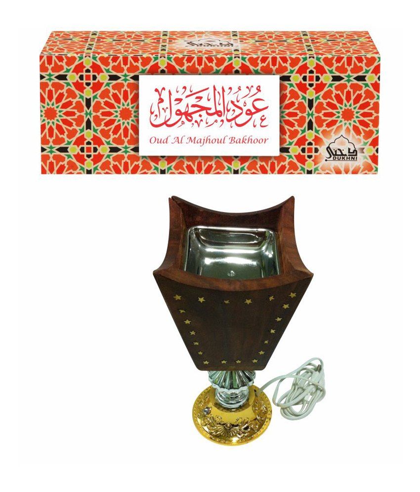 Buy Dukhni Oud Al Majhoul Bakhoor (large) With Majesty Electric Incense