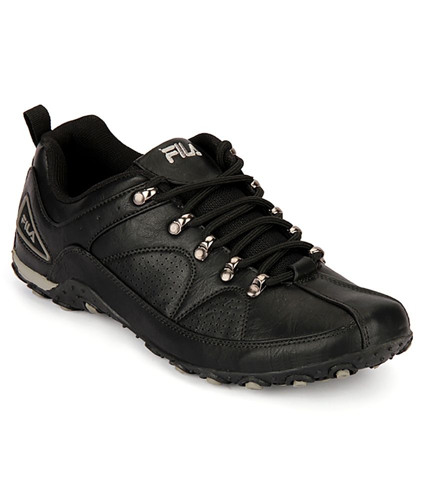 fila shoes for men black