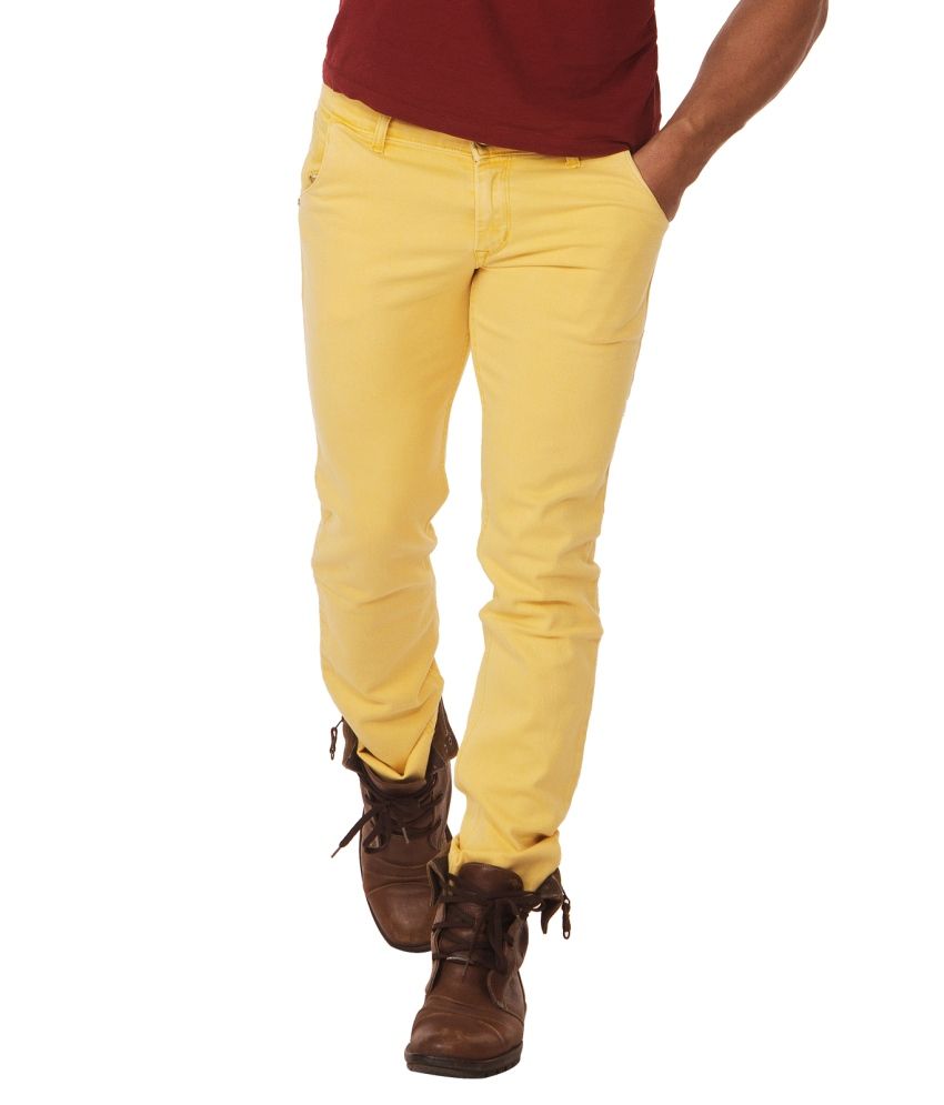 yellow jeans mens